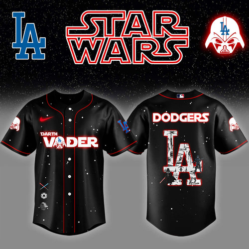 LAD x Stars Wars Darth Vader Night Baseball Jersey Editions Limited v2 - Printed