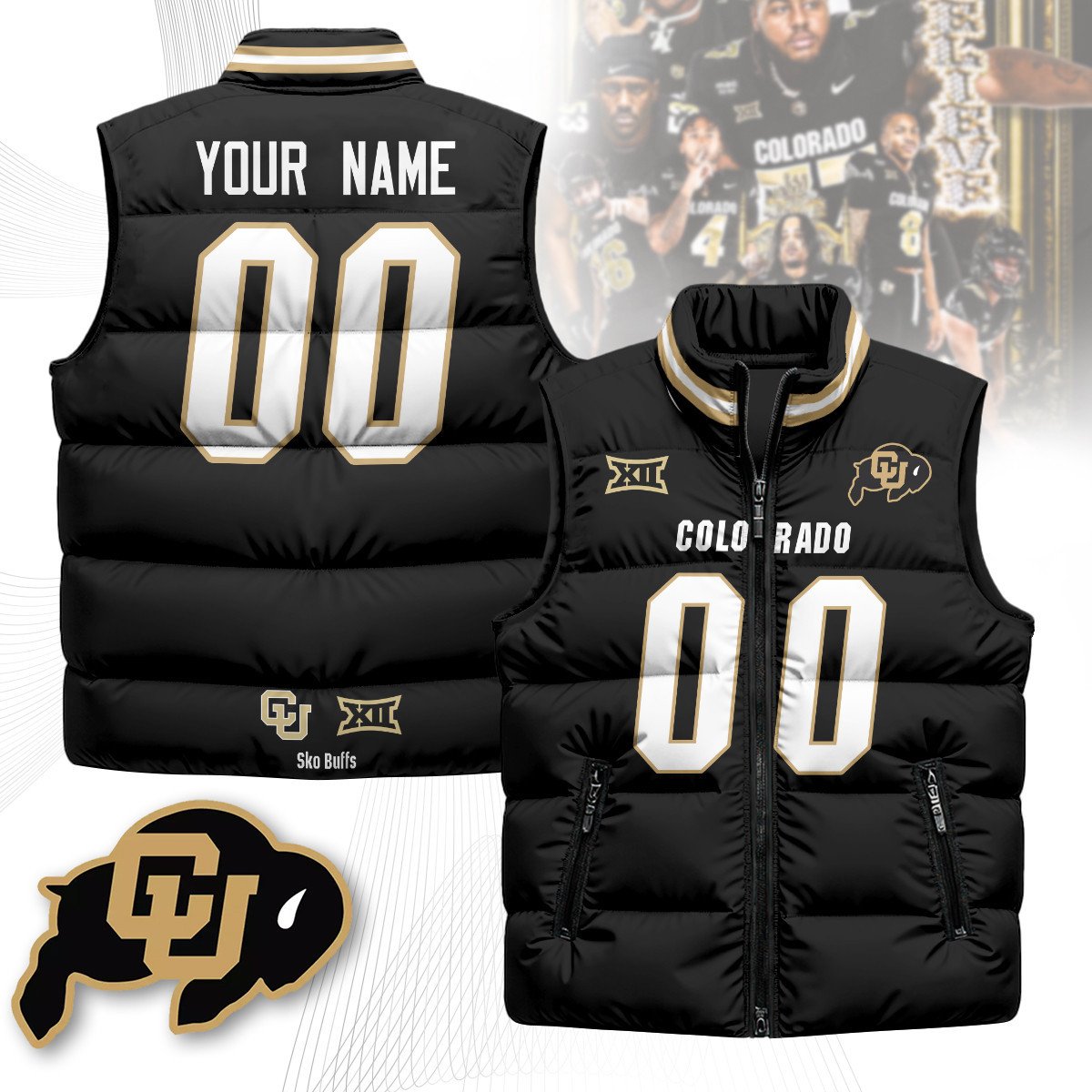 CU Custom Unisex Puffer Vest