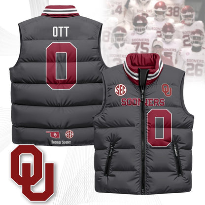 OU Unisex Puffer Vest