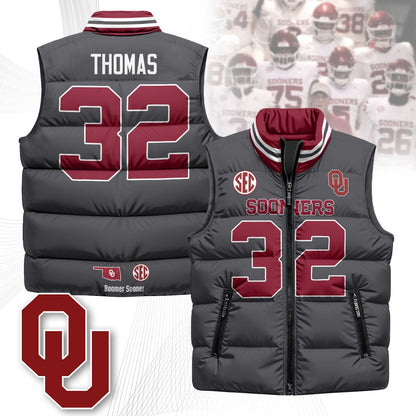 OU Unisex Puffer Vest