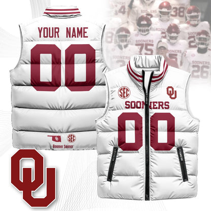 OU Unisex Puffer Vest