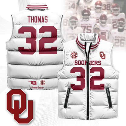 OU Unisex Puffer Vest