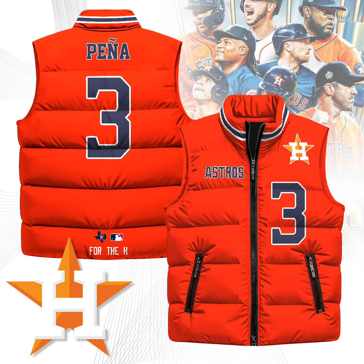 HOU Unisex Puffer Vest