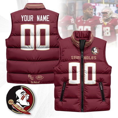 Custom FSU Unisex Puffer Vest