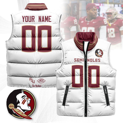 Custom FSU Unisex Puffer Vest