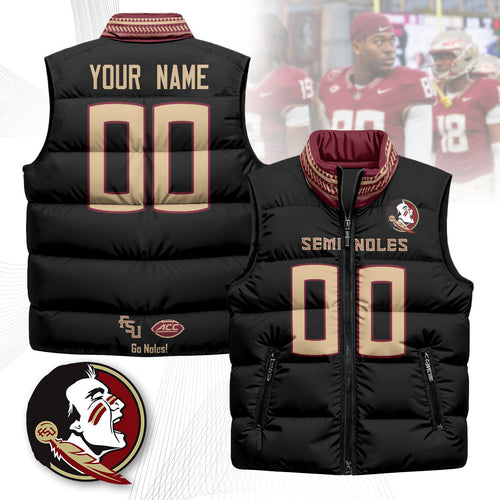 Custom FSU Unisex Puffer Vest