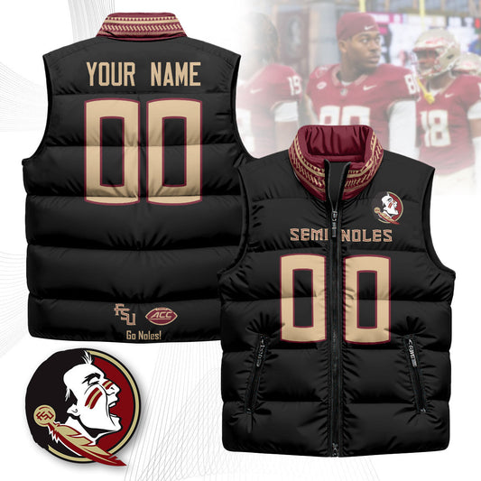 Custom FSU Unisex Puffer Vest