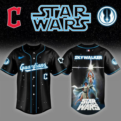 CLE x Stars Wars Luke Skywalker Game Night Baseball Jersey Editions Limited v4 - Printed