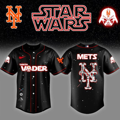 NYM x Stars Wars Darth Vader Night Baseball Jersey Editions Limited v2 - Printed