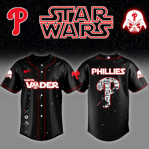 PHI x Stars Wars Darth Vader Night Baseball Jersey Editions Limited v2 - Printed