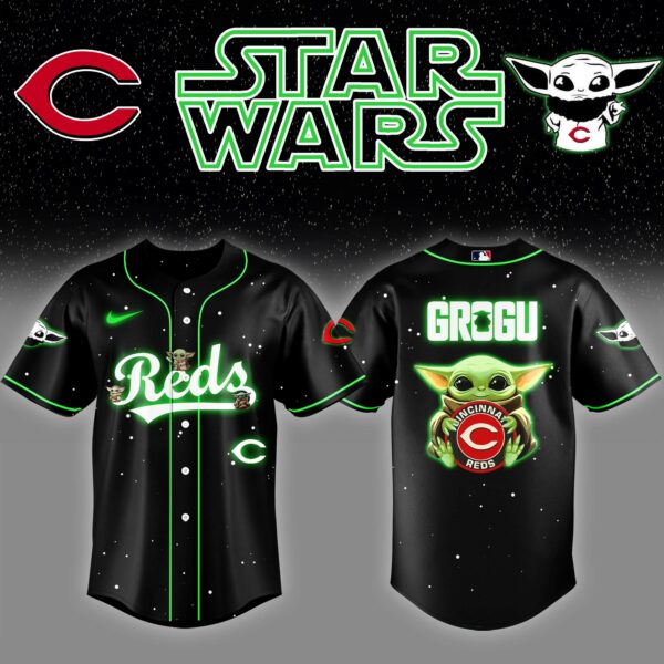CIN x Stars Wars Night Grogu Baseball Jersey Editions Limited v3 - Printed