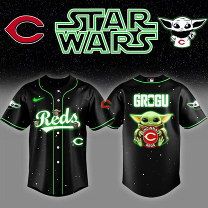 CIN x Stars Wars Night Grogu Baseball Jersey Editions Limited v3 - Printed