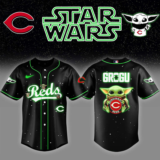 CIN x Stars Wars Night Grogu Baseball Jersey Editions Limited v3 - Printed