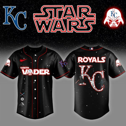 KC x Stars Wars Darth Vader Night Baseball Jersey Editions Limited v2 - Printed