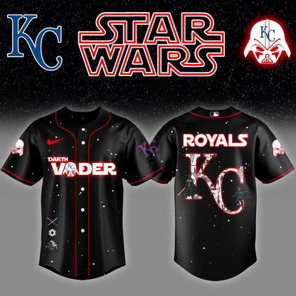KC x Stars Wars Darth Vader Night Baseball Jersey Editions Limited v2 - Printed