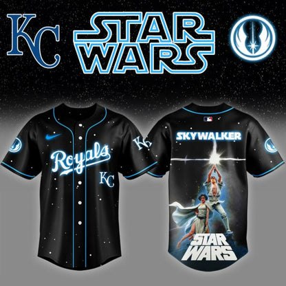 KC x Stars Wars Luke Skywalker Game Night Baseball Jersey Editions Limited v4 - Printed