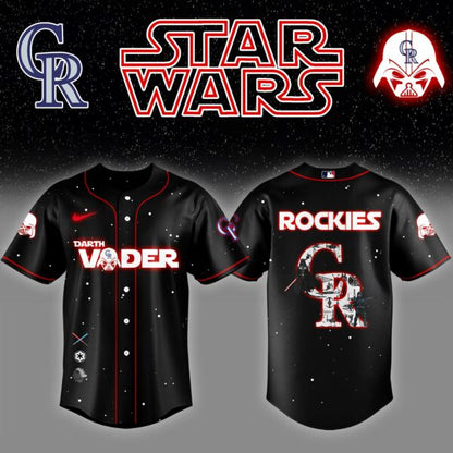 COL x Stars Wars Darth Vader Night Baseball Jersey Editions Limited v2 - Printed