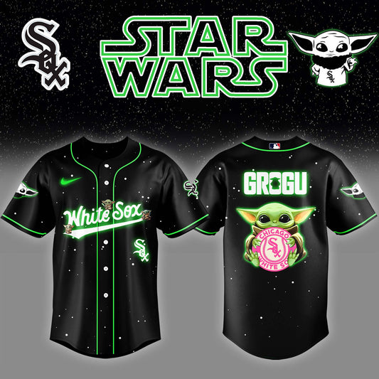 Chicago White Sox x Stars Wars Grogu Night Baseball Jersey Editions Limited v3 - Printed