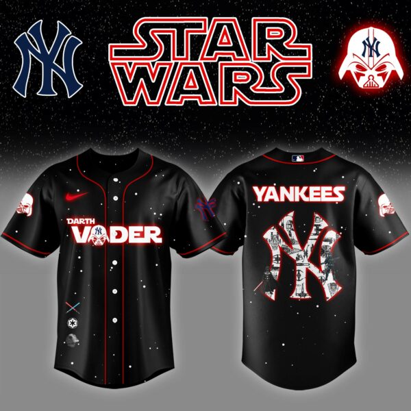 NYY x Stars Wars Darth Vader Night Baseball Jersey Editions Limited v2 - Printed