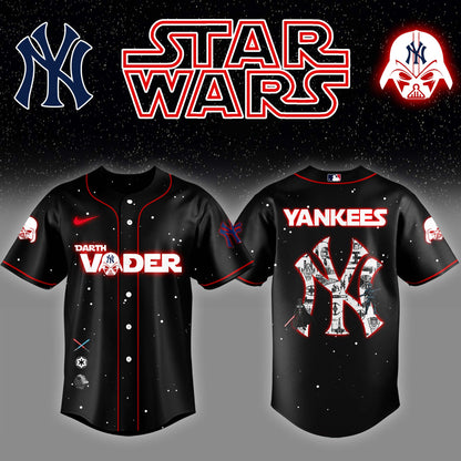 NYY x Stars Wars Darth Vader Night Baseball Jersey Editions Limited v2 - Printed