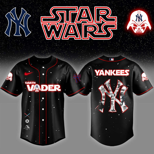 NYY x Stars Wars Darth Vader Night Baseball Jersey Editions Limited v2 - Printed
