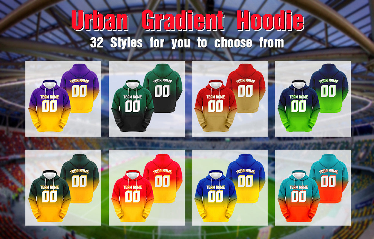 Custom Black White-Aqua Sports Pullover  Sweatshirt Split  Fashion Football Hoodie