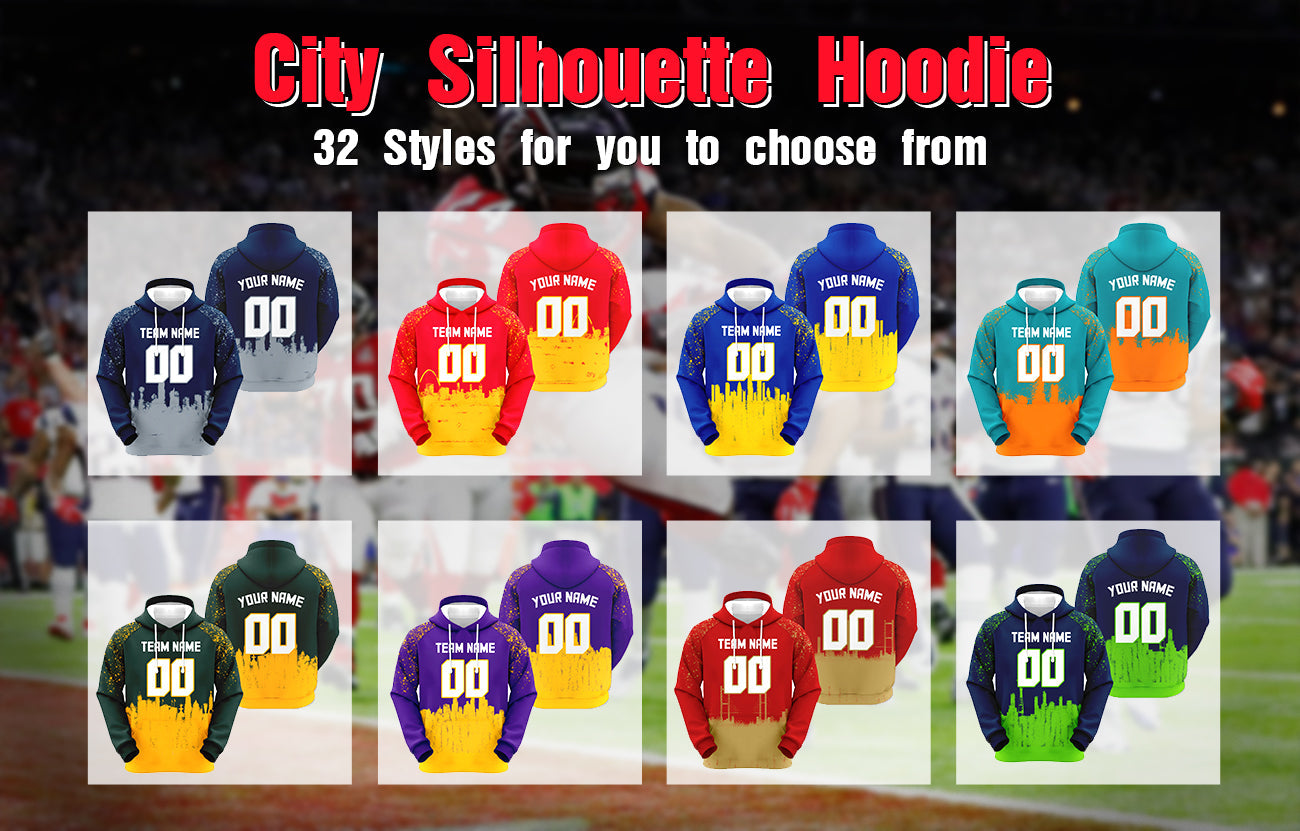Custom Sports Pullover Sweatshirt Graffiti City Tampa Bay Fashion Football Hoodie2