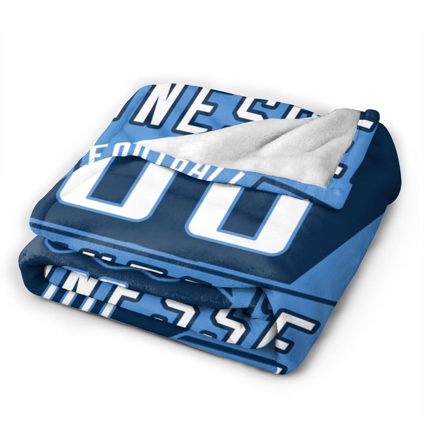 Custom Football City Tennessee Fleece Throw Blanket With Name Number for Fans Gifts
