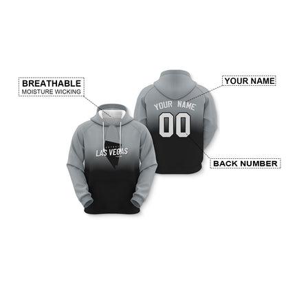 Custom Sports Pullover Sweatshirt City Las Vegas Map Split Fashion Football Hoodie
