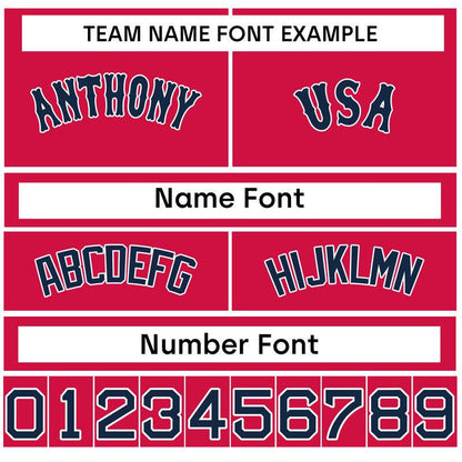 Custom Black Red-White Authentic Baseball Jersey-2