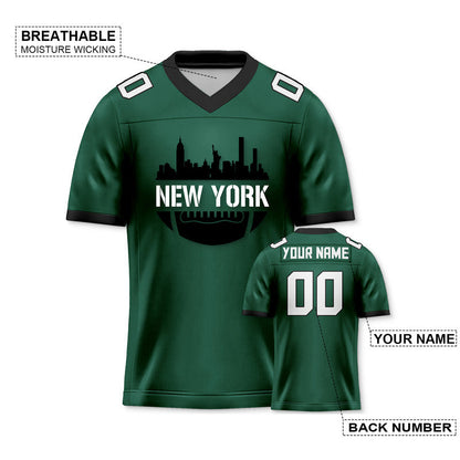 Custom Football Jersey With New York City Souvenir Fashion Football Shirt