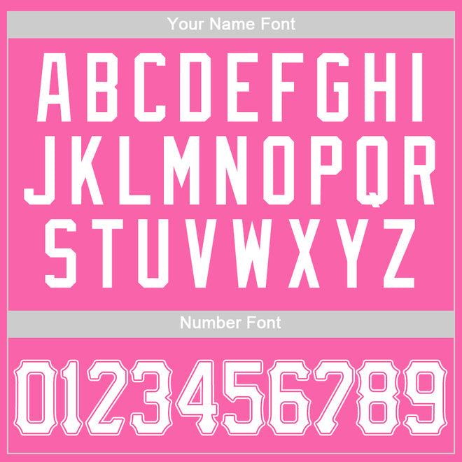 Custom Pink Pink-White Authentic Baseball Jersey