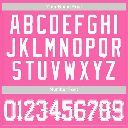 Custom Pink Pink-White Authentic Baseball Jersey